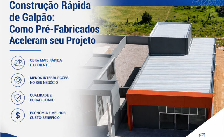 Galpões pre-moldados e galpões pre-fabricados