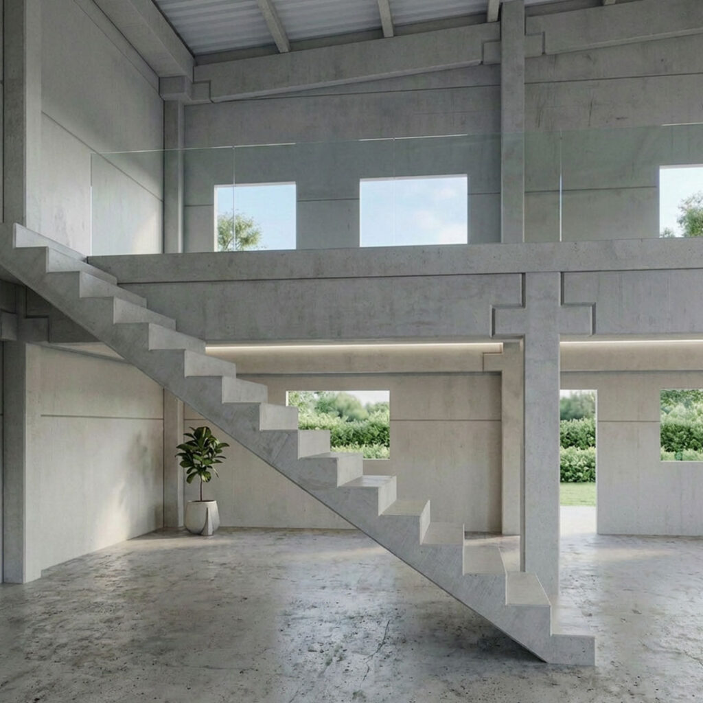 Escadas pre-frabricadas e escadas pre-moldados